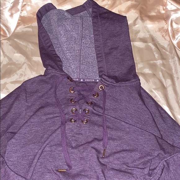 Tops - Purple free 2 B hoodie